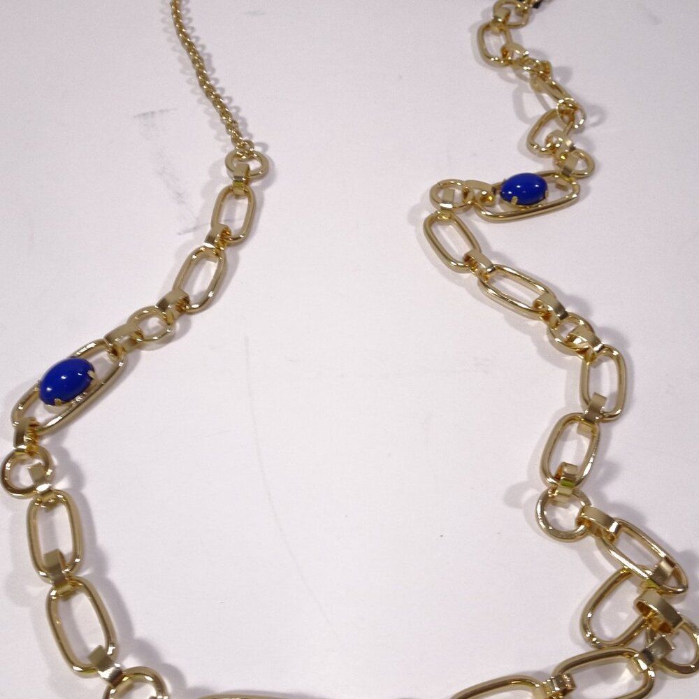 NWT Ann Taylor Banana Republic Trio of Blue Layer Necklace NWT 120 - Picture 5 of 10